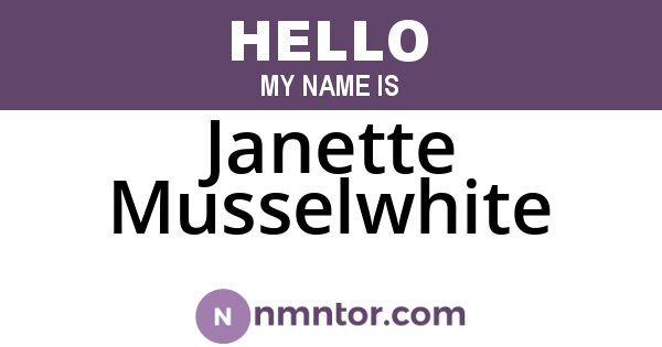 Janette Musselwhite