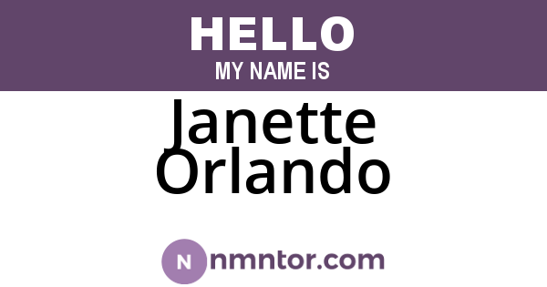 Janette Orlando