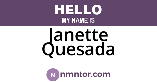 Janette Quesada