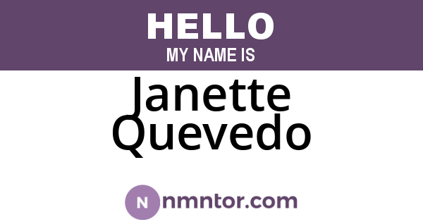 Janette Quevedo