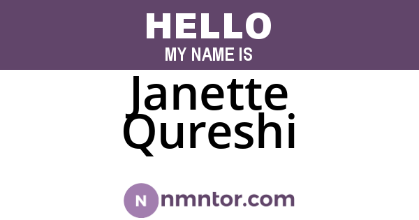 Janette Qureshi
