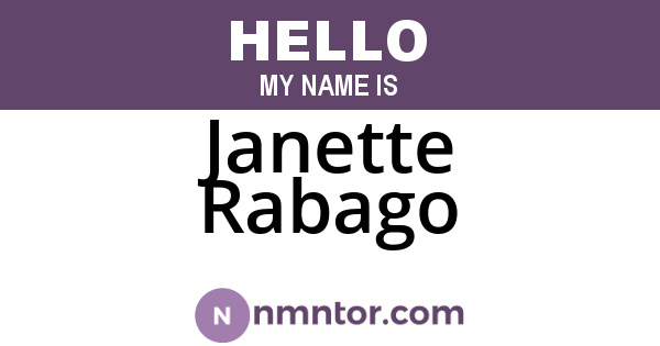 Janette Rabago