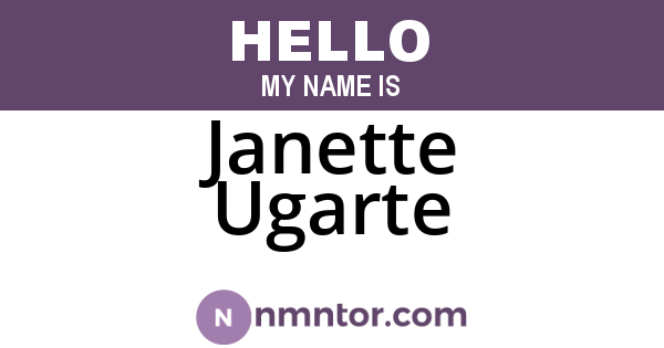 Janette Ugarte