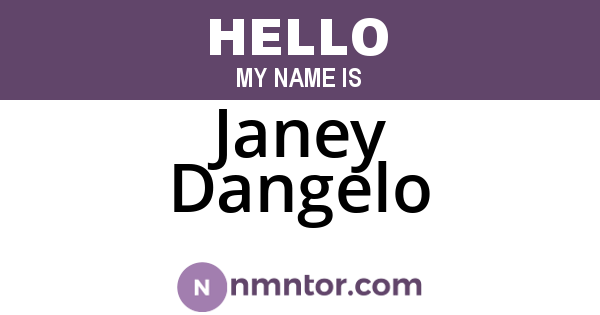 Janey Dangelo