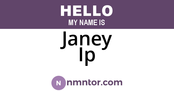Janey Ip