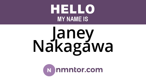 Janey Nakagawa