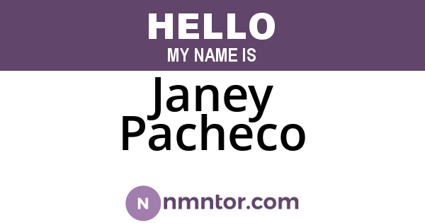 Janey Pacheco