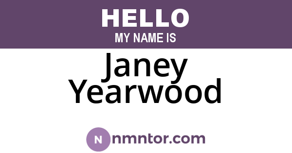 Janey Yearwood