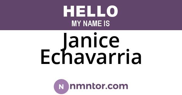 Janice Echavarria