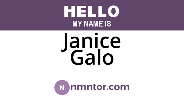 Janice Galo