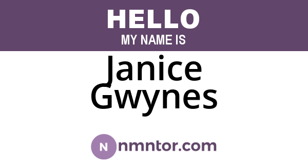 Janice Gwynes
