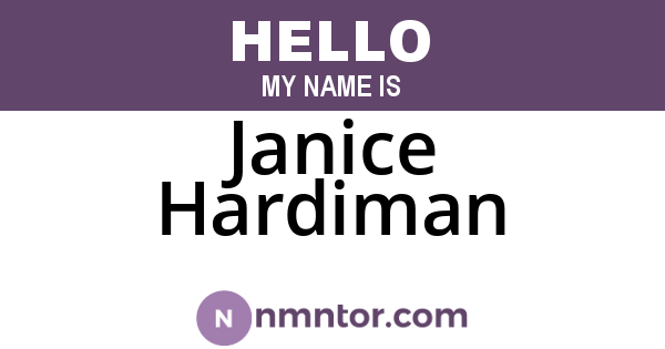 Janice Hardiman