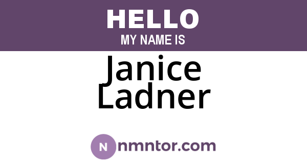 Janice Ladner