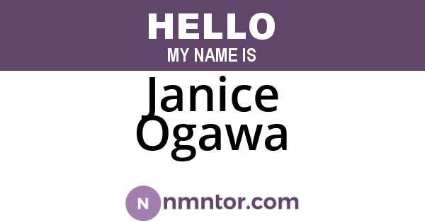 Janice Ogawa