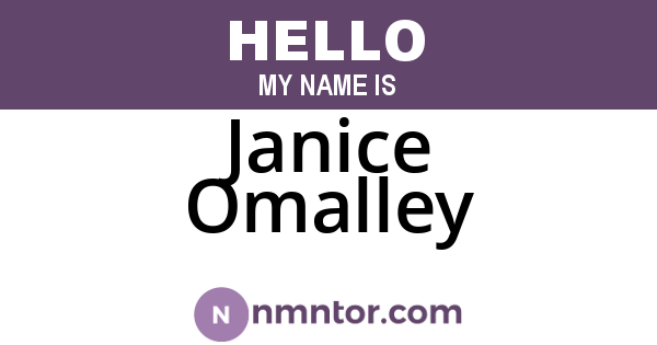 Janice Omalley