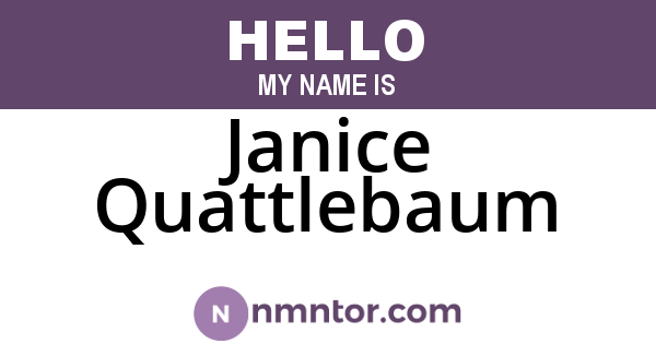 Janice Quattlebaum