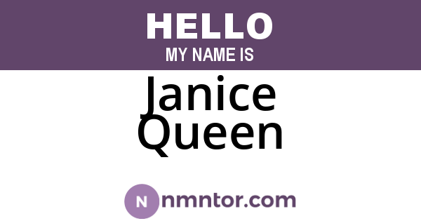 Janice Queen