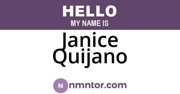 Janice Quijano