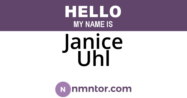 Janice Uhl