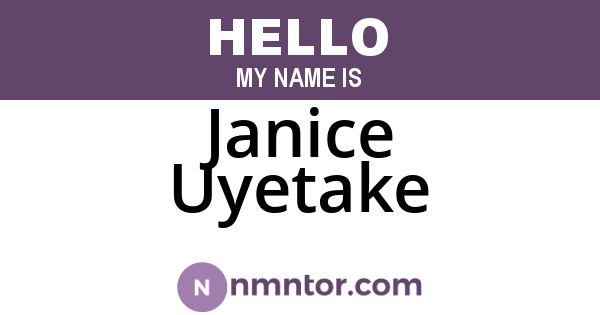 Janice Uyetake