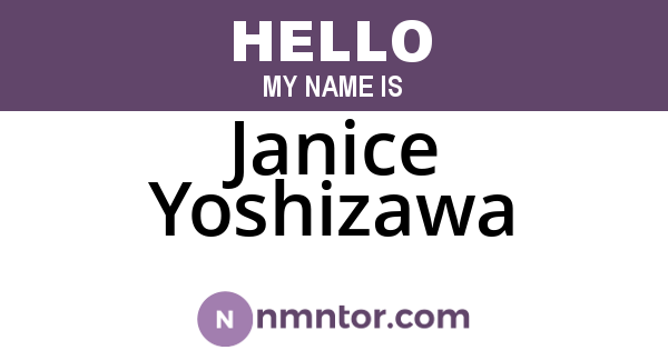 Janice Yoshizawa