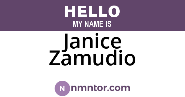Janice Zamudio