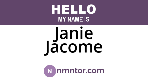 Janie Jacome