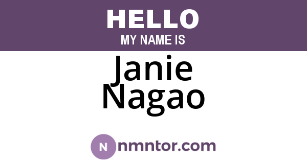 Janie Nagao