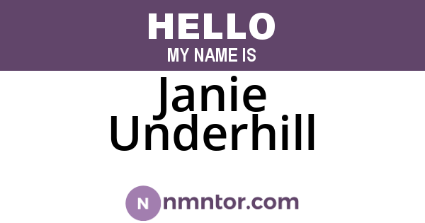 Janie Underhill