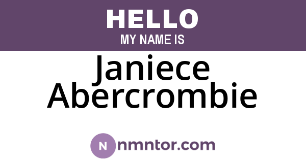 Janiece Abercrombie