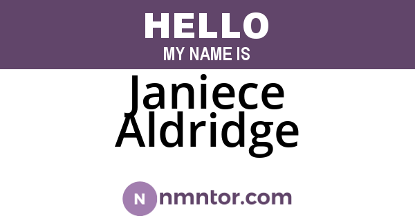Janiece Aldridge