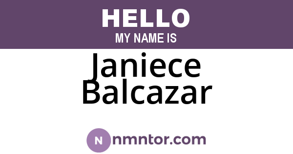 Janiece Balcazar