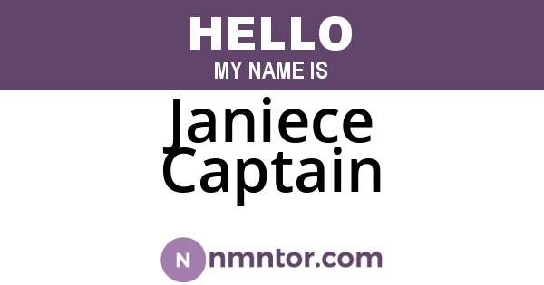 Janiece Captain
