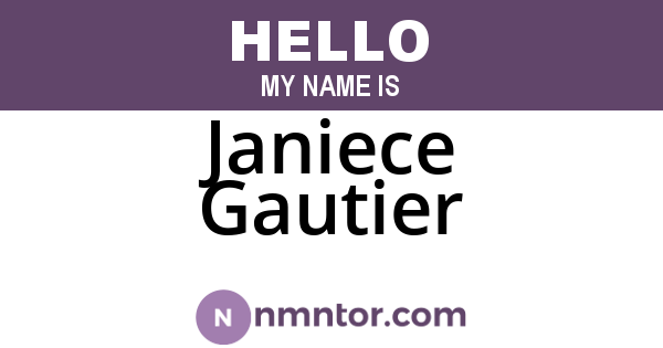 Janiece Gautier