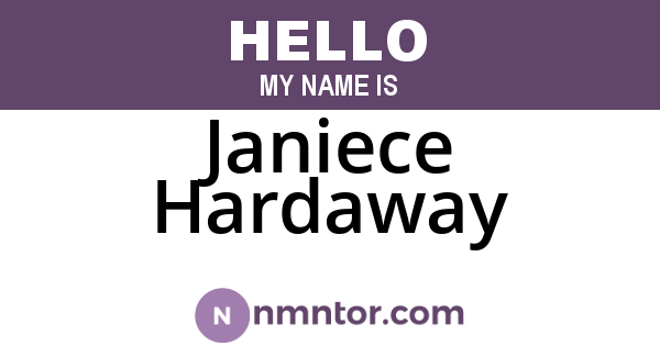 Janiece Hardaway