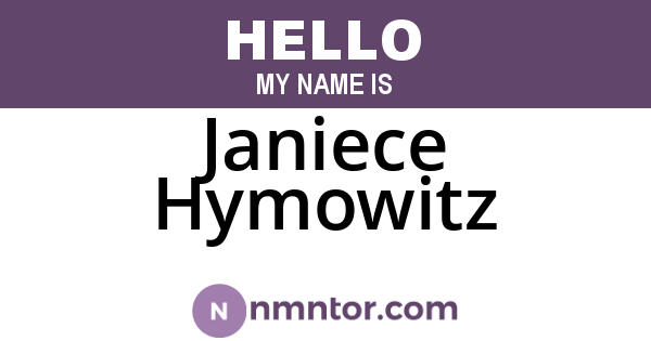 Janiece Hymowitz