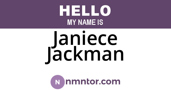 Janiece Jackman
