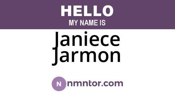 Janiece Jarmon