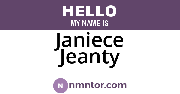 Janiece Jeanty