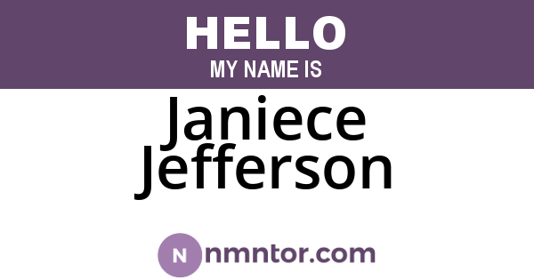 Janiece Jefferson