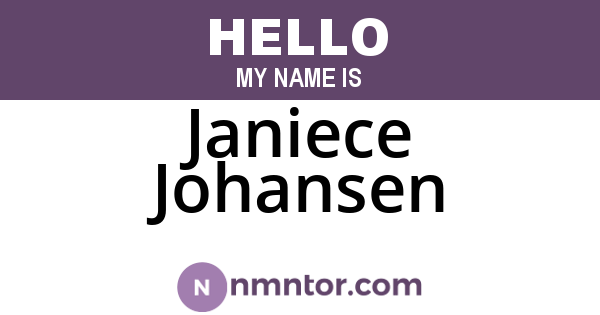 Janiece Johansen