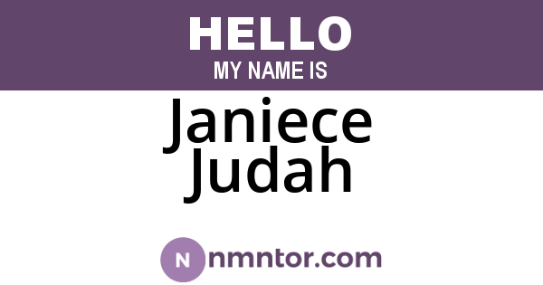 Janiece Judah
