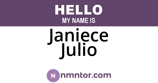 Janiece Julio