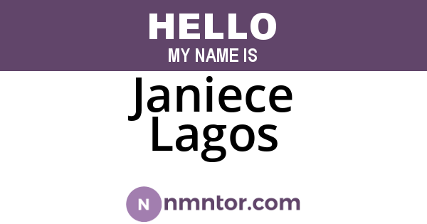 Janiece Lagos
