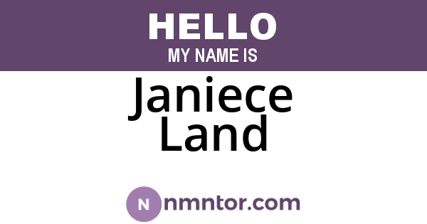 Janiece Land