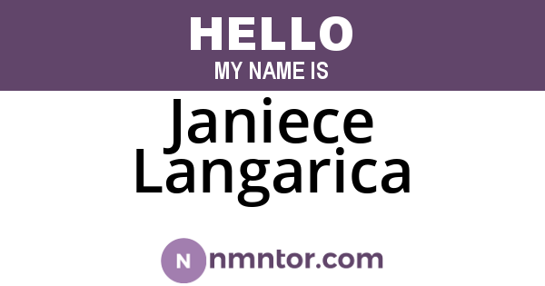 Janiece Langarica