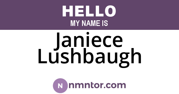 Janiece Lushbaugh