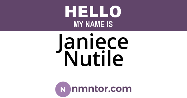 Janiece Nutile