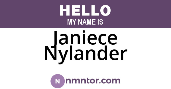 Janiece Nylander