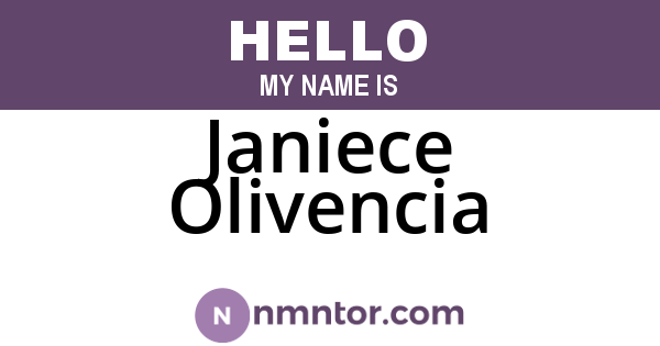 Janiece Olivencia